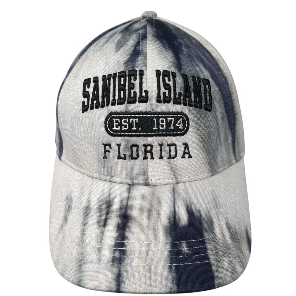 Sanibel Island Florida Slideback Hat Multi One Size Tie Dye DK Caps